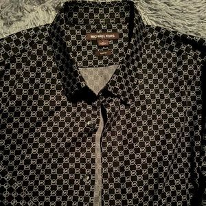 Michael Kors Dress shirt MK logo print